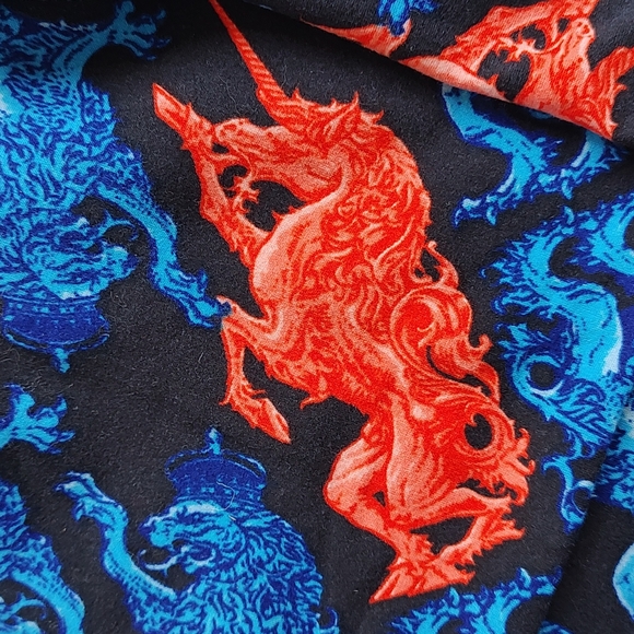 Lularoe Unicorn & Lion OS One Size (2-10) Leggings - Picture 2 of 5